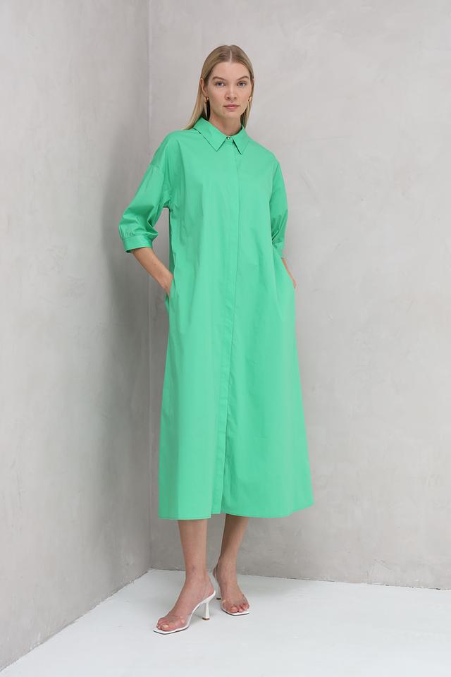 Платье-рубашка UNQ лайм