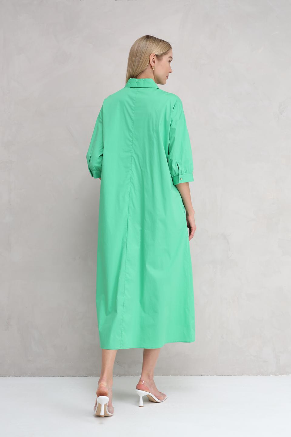Платье-рубашка UNQ лайм