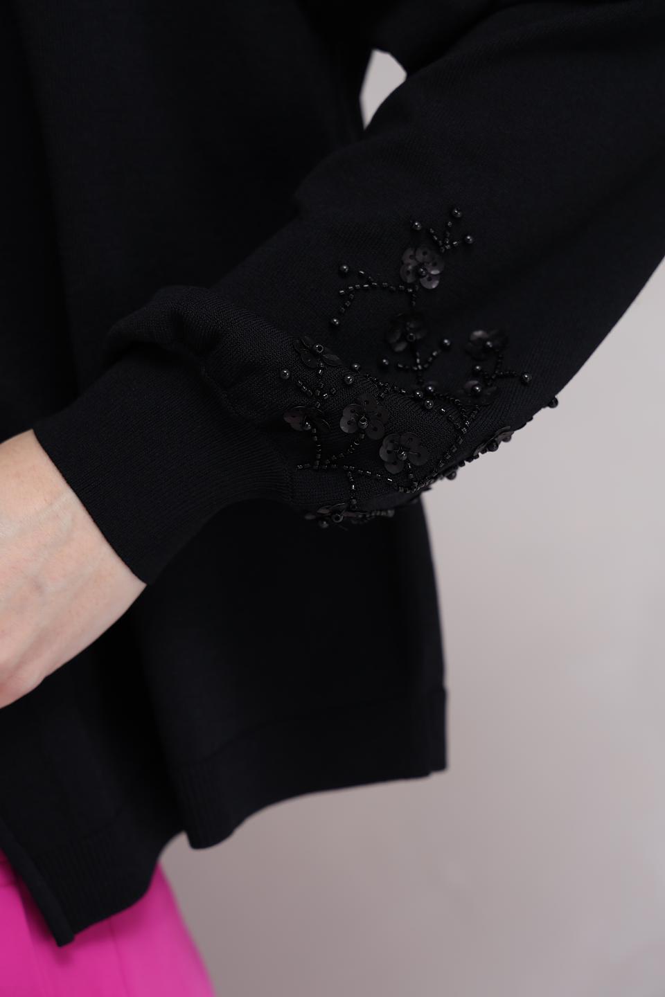 Жакет Taifun с вышивкой чёрный