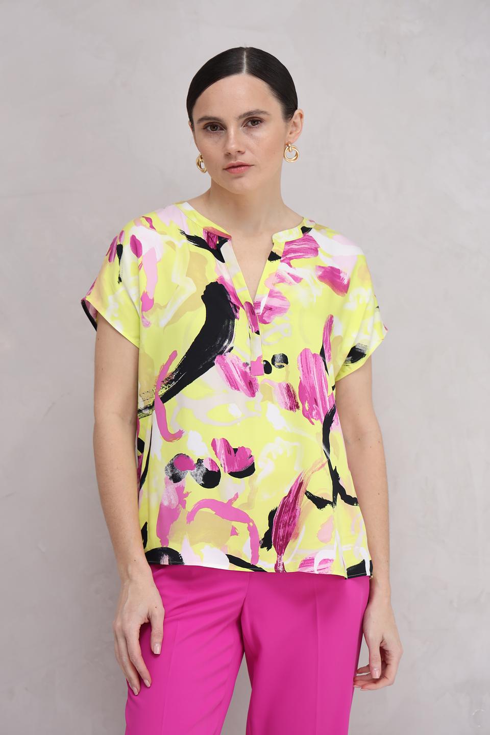 Блуза Taifun с абстрактным принтом