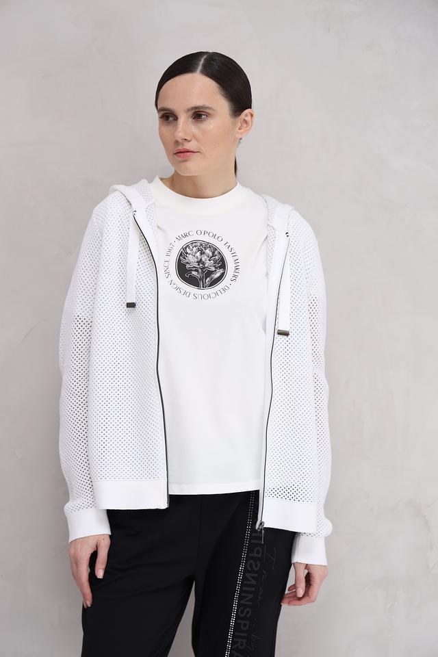 Жакет Lebek белый ажурный