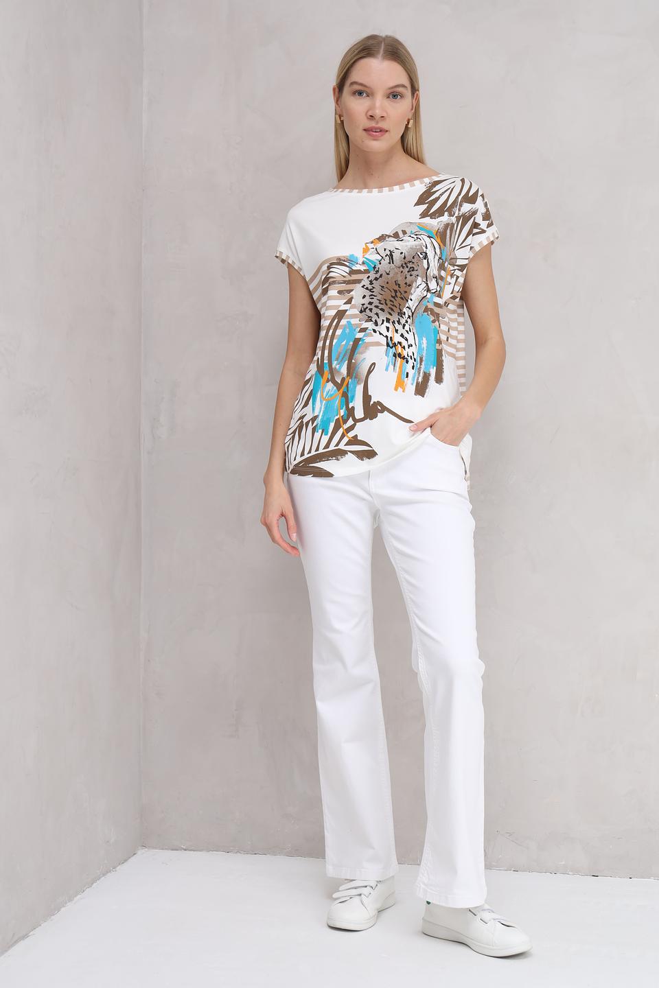 Футболка Lebek с принтом