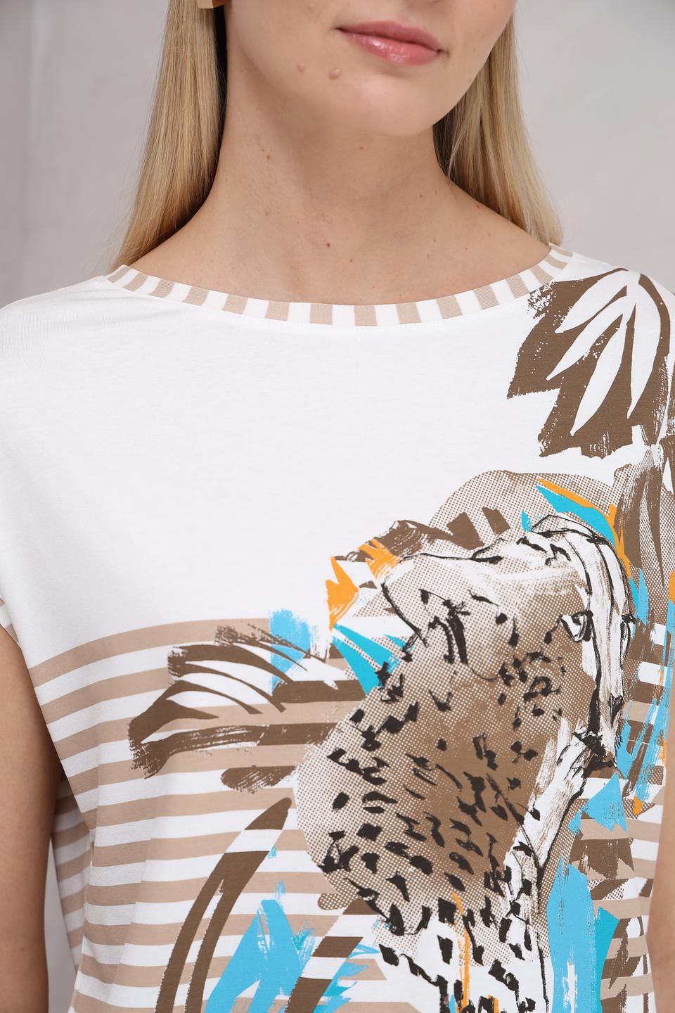 Футболка Lebek с принтом