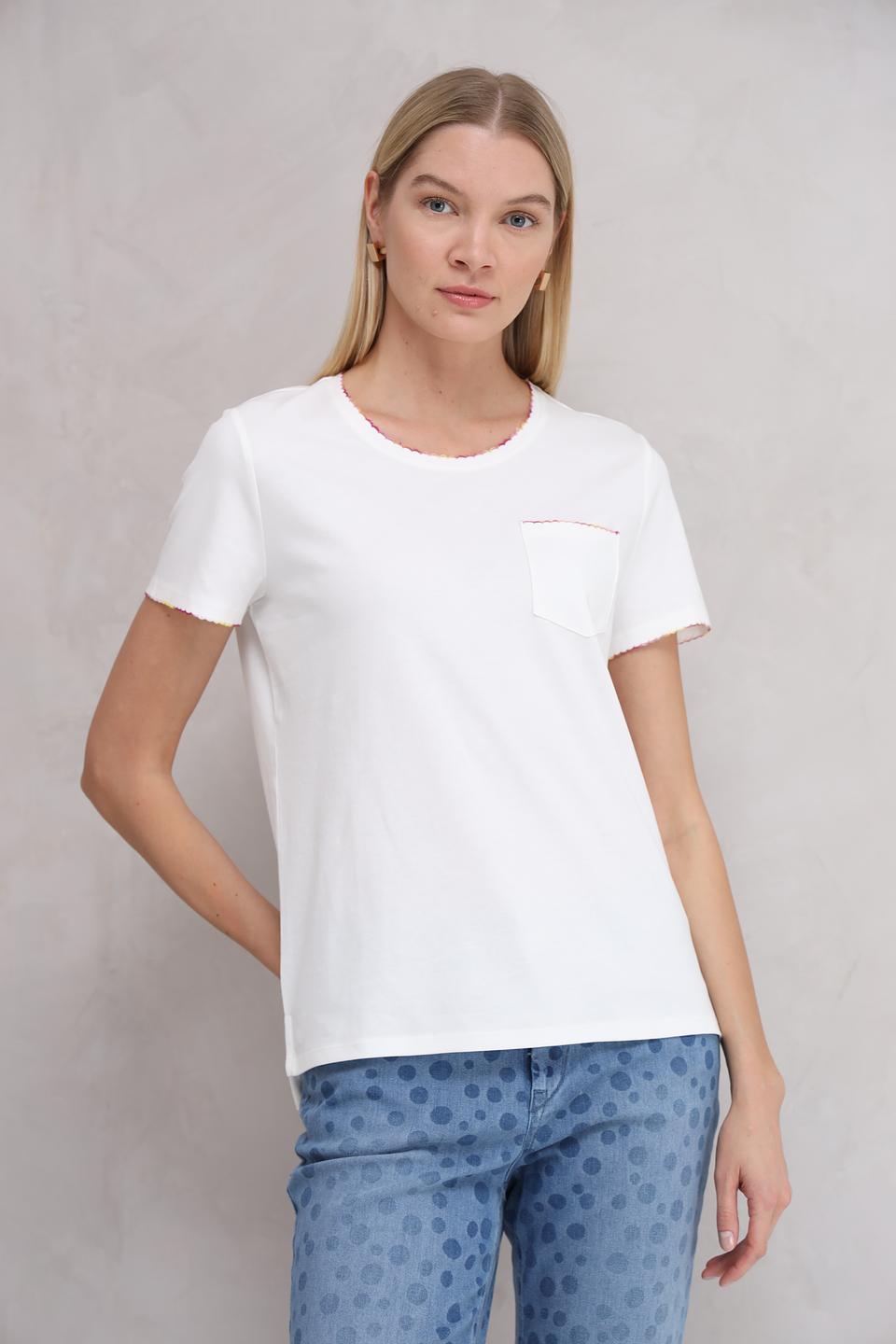 Футболка Taifun с карманом белая