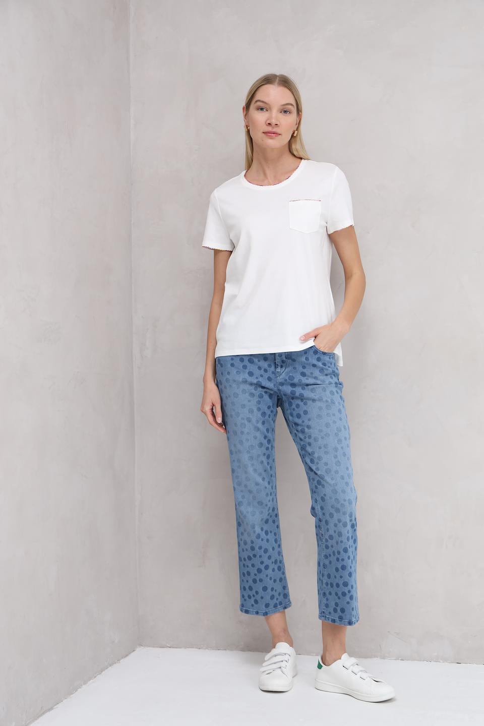 Футболка Taifun с карманом белая