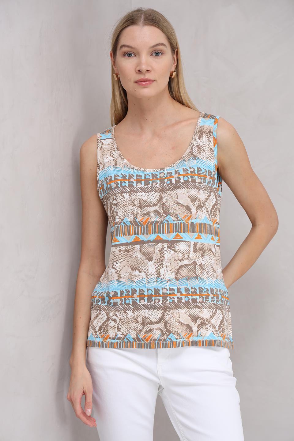 Топ Lebek с принтом рептилия