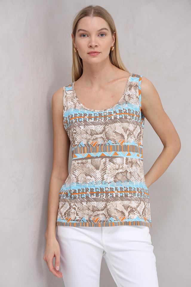 Топ Lebek с принтом рептилия