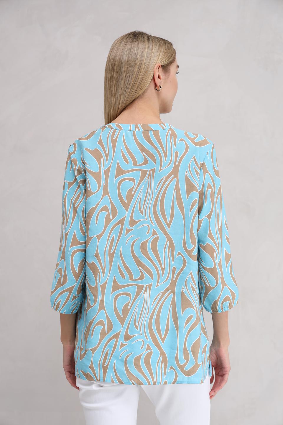 Блуза Lebek с абстрактным принтом