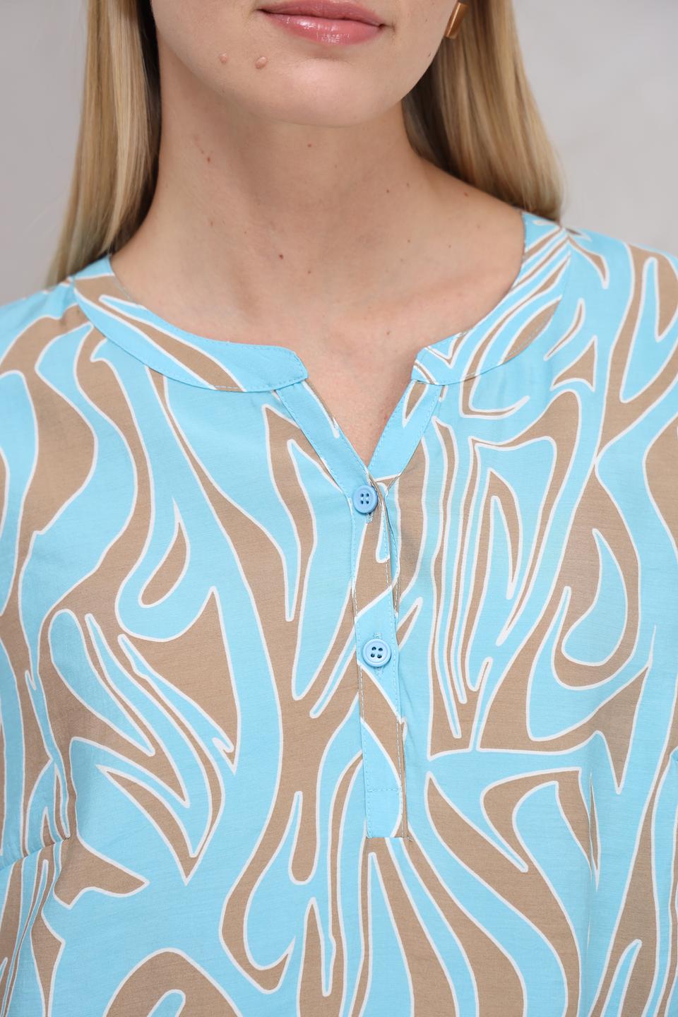 Блуза Lebek с абстрактным принтом