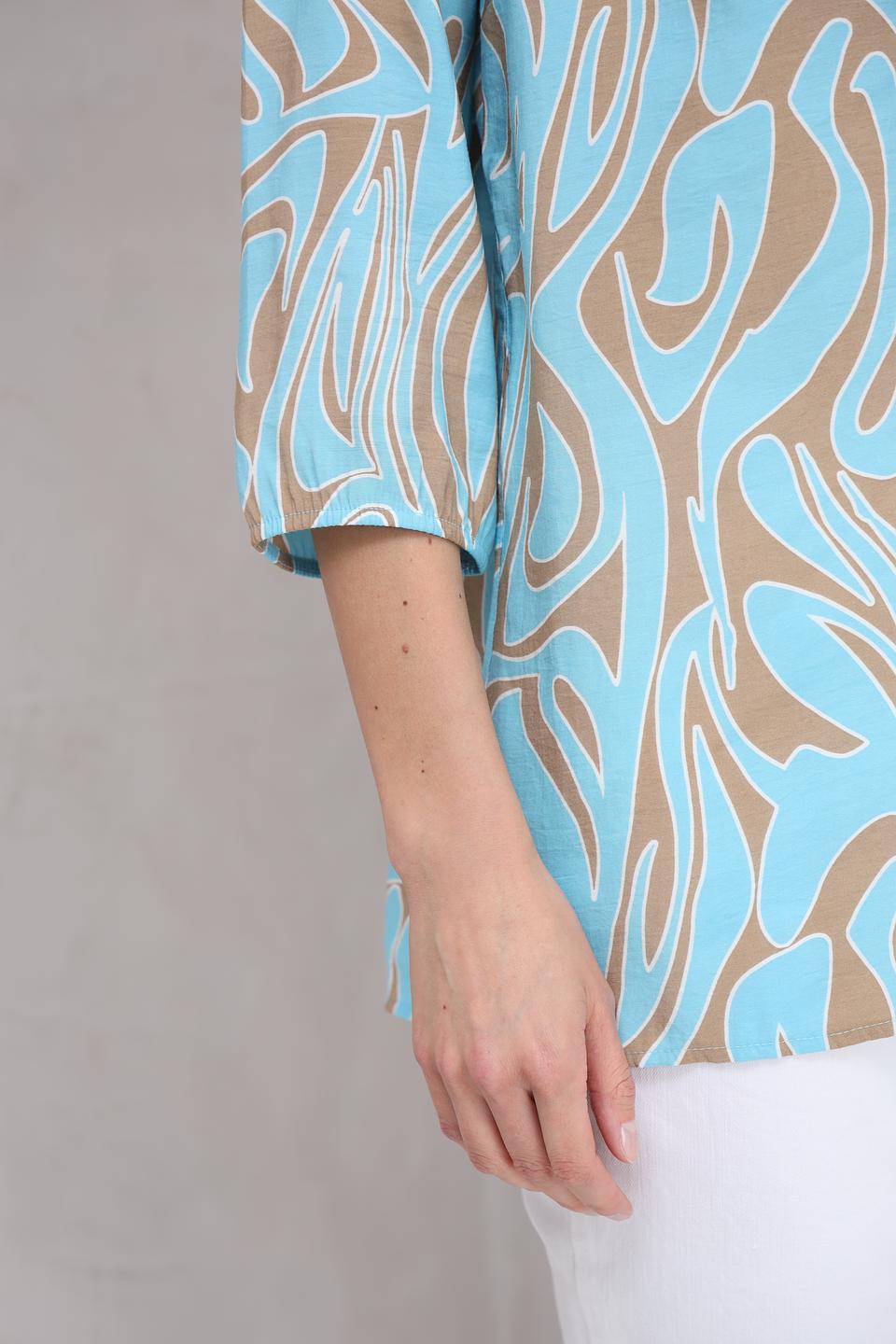 Блуза Lebek с абстрактным принтом