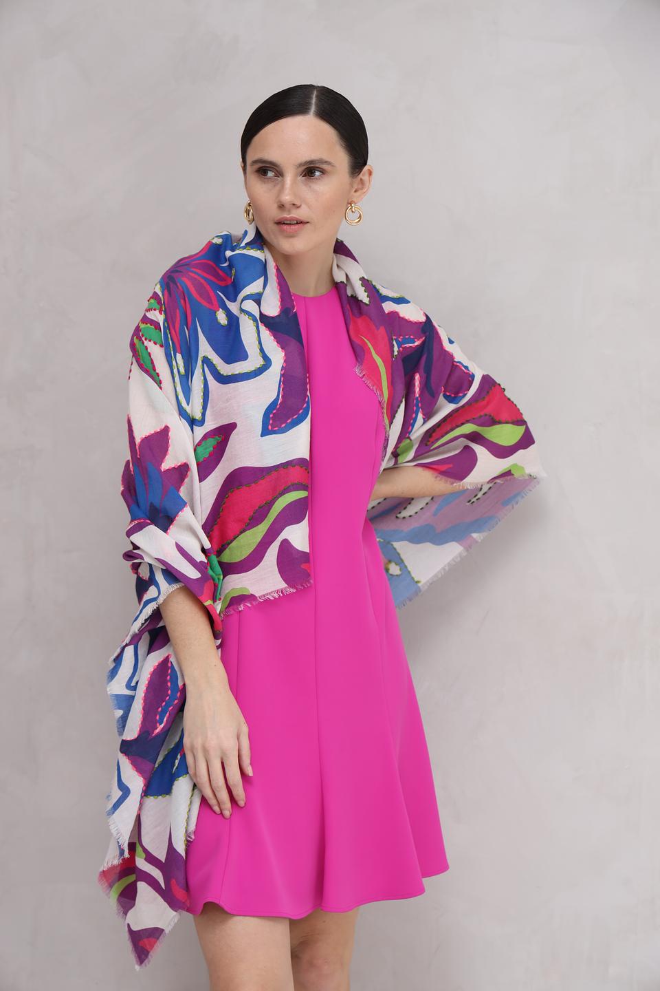 Платок Oui с цветочным принтом