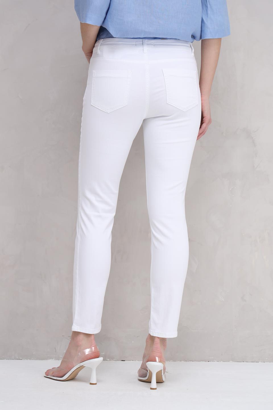 Брюки скинни Oui белые