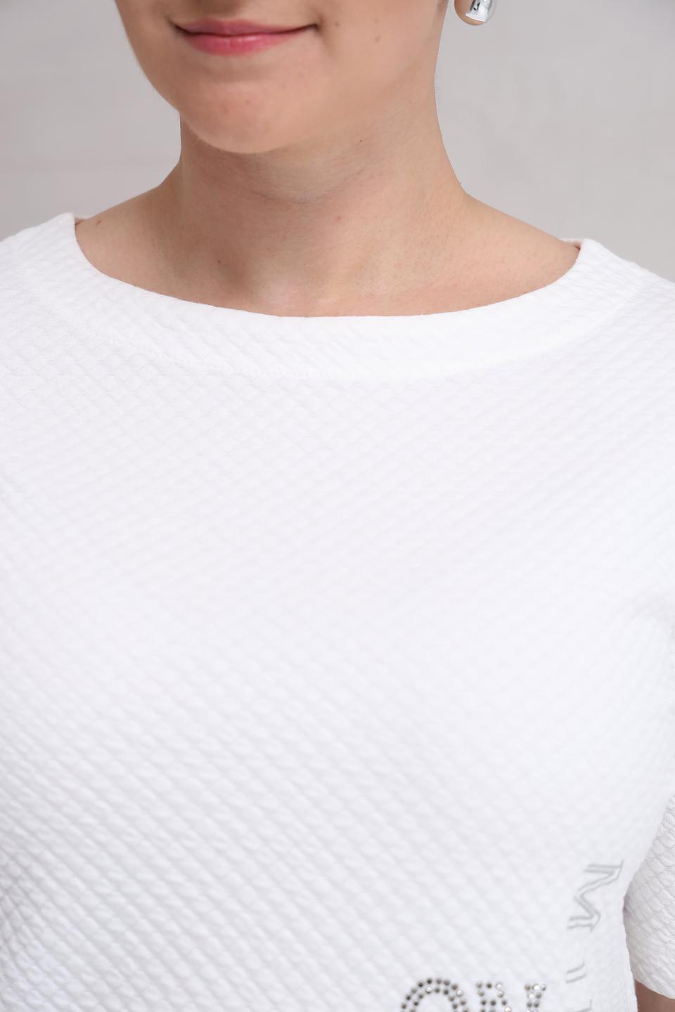 Пуловер Rabe collection с вышивкой белый