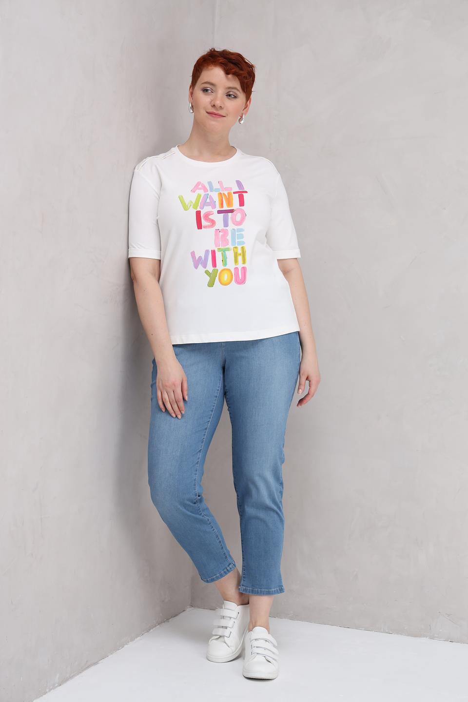 Футболка Lecomte с принтом