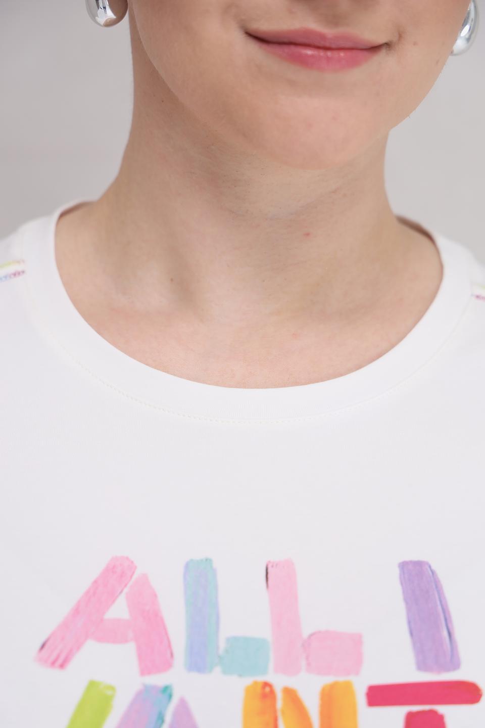 Футболка Lecomte с принтом