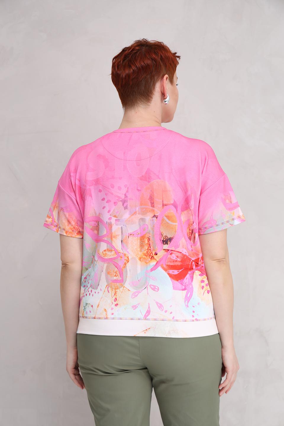 Футболка Lecomte с цветочным принтом