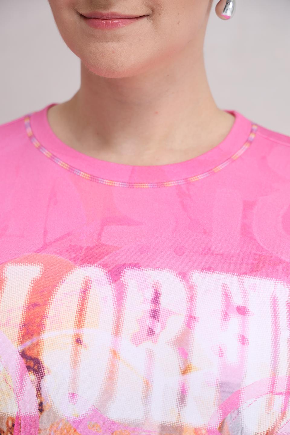 Футболка Lecomte с цветочным принтом