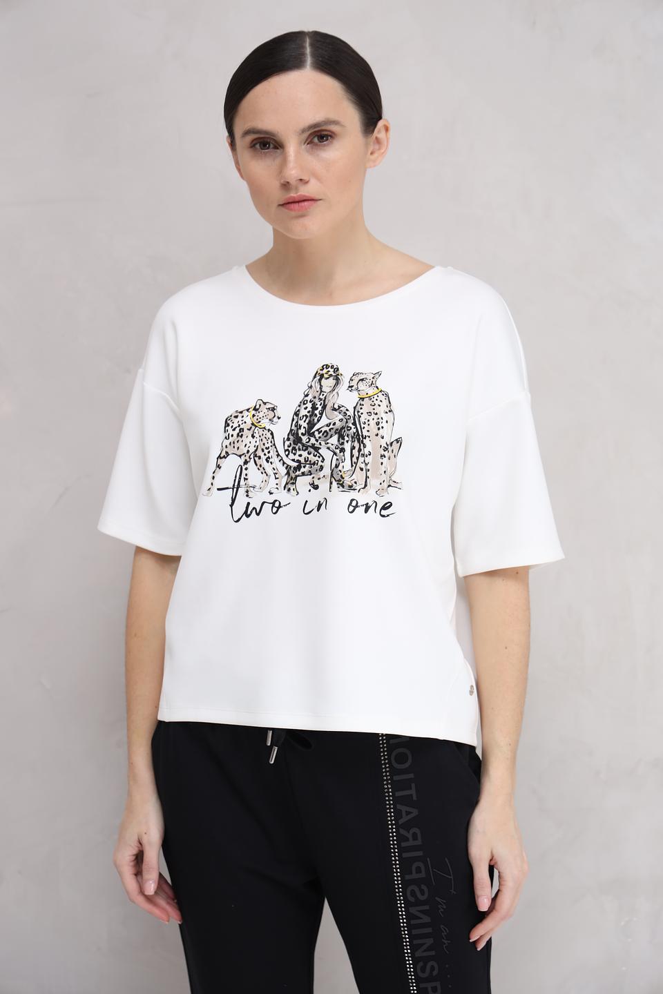 Футболка Monari с принтом Two in One