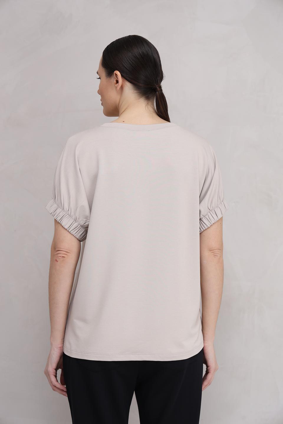 Футболка Monari с принтом бежевая