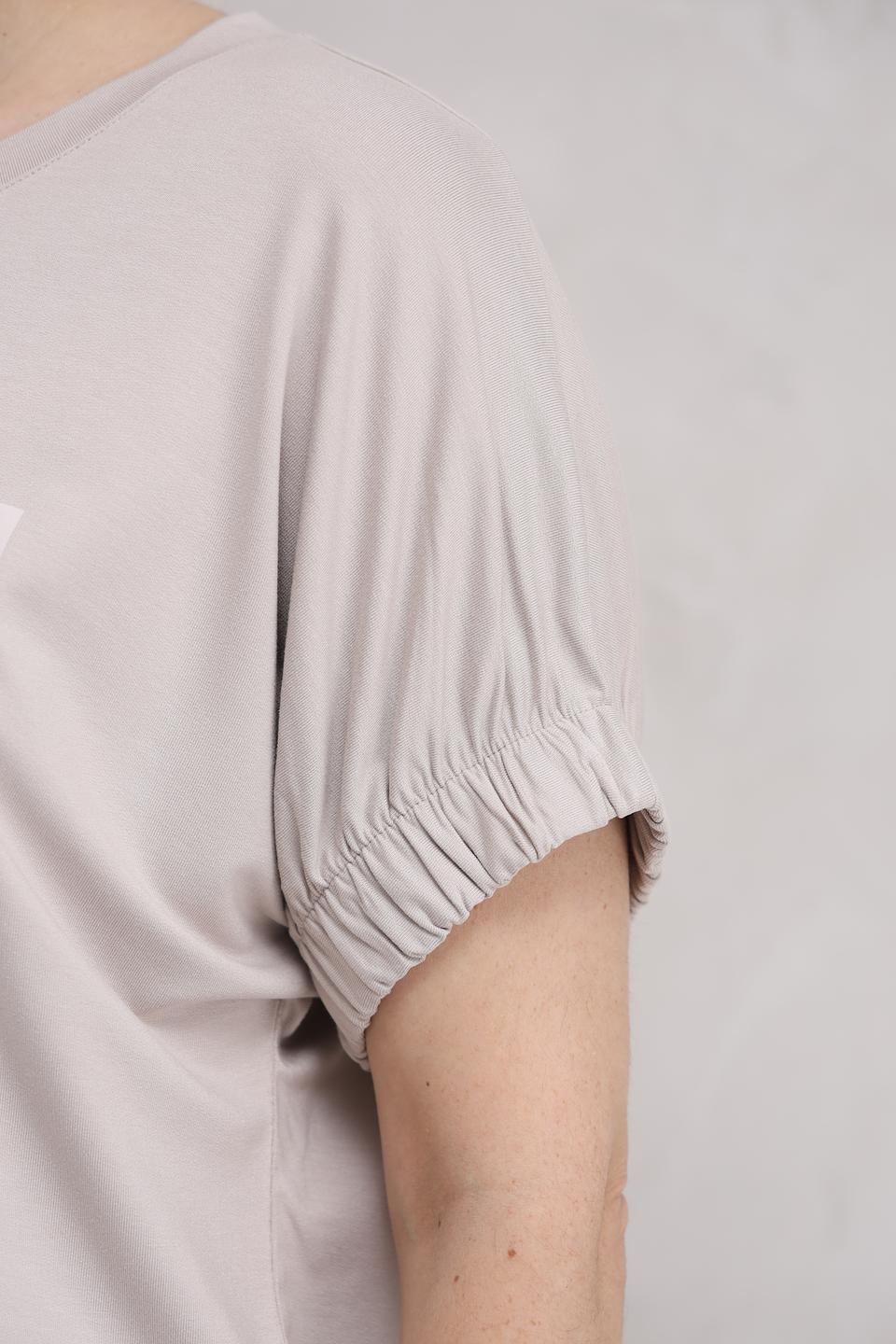 Футболка Monari с принтом бежевая