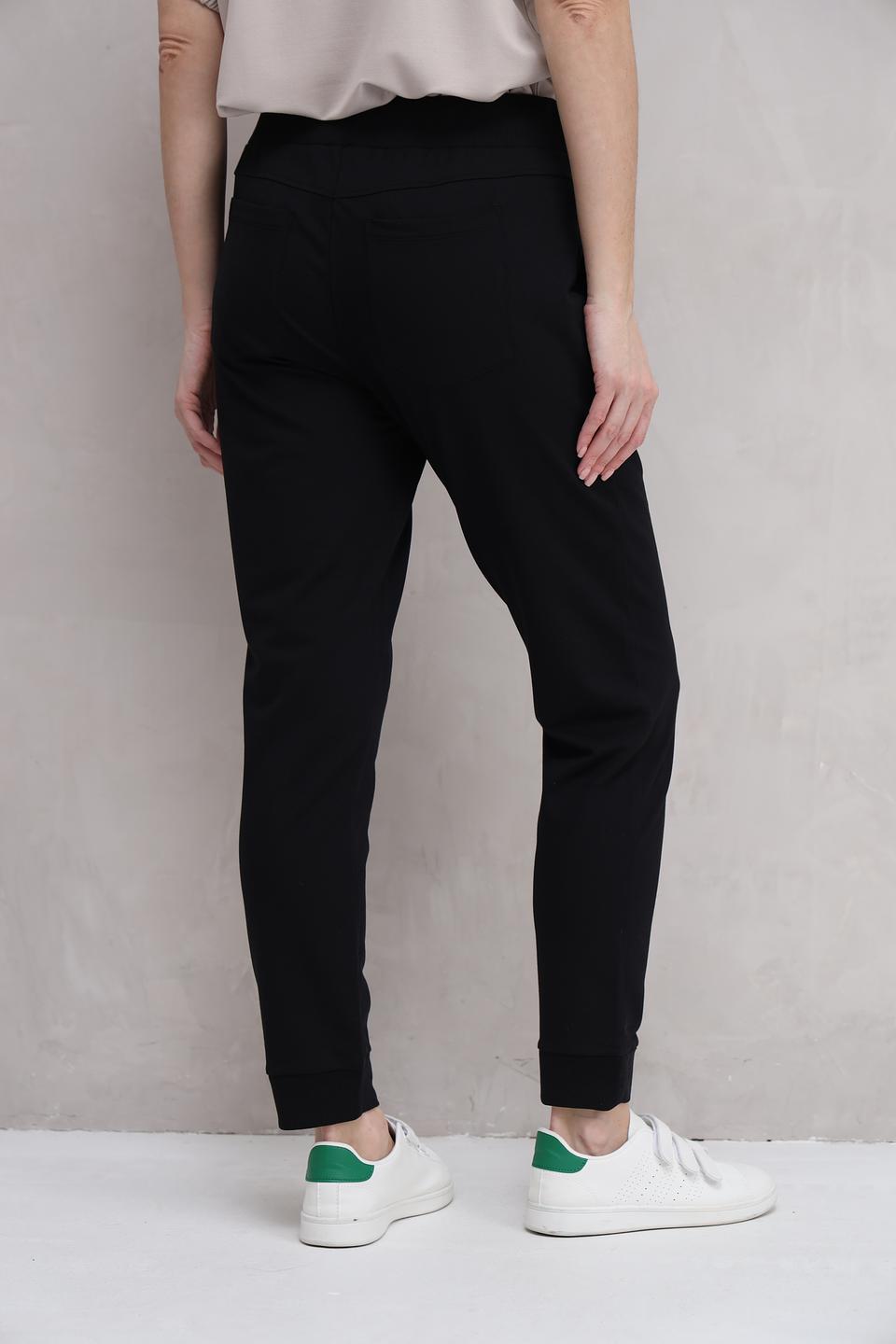 Брюки Monari чёрные с логотипом