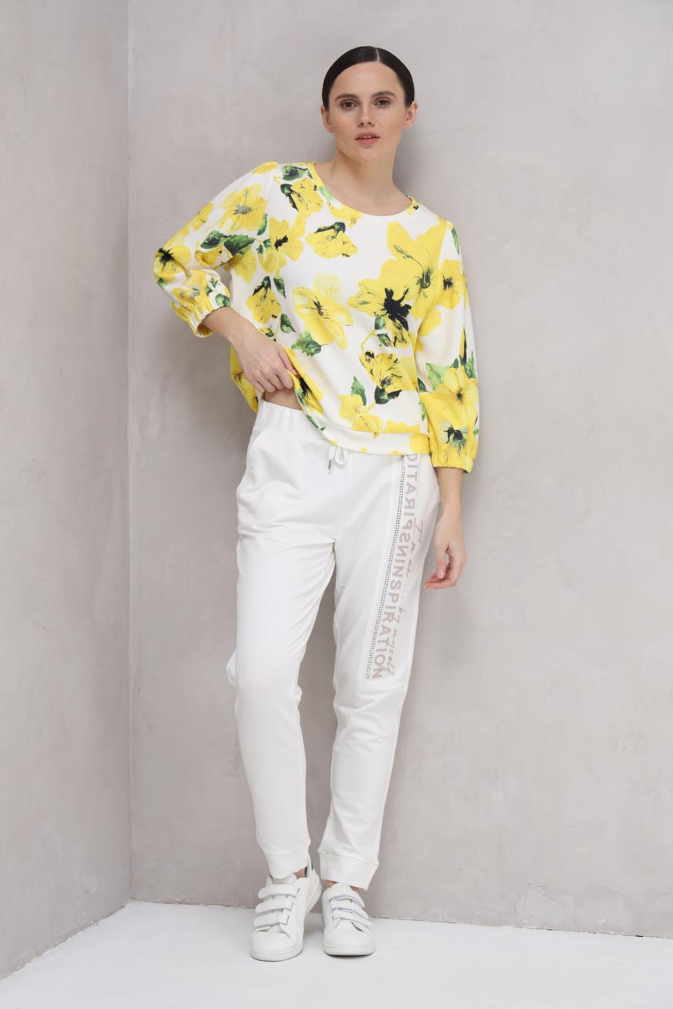 Брюки Monari белые с надписью