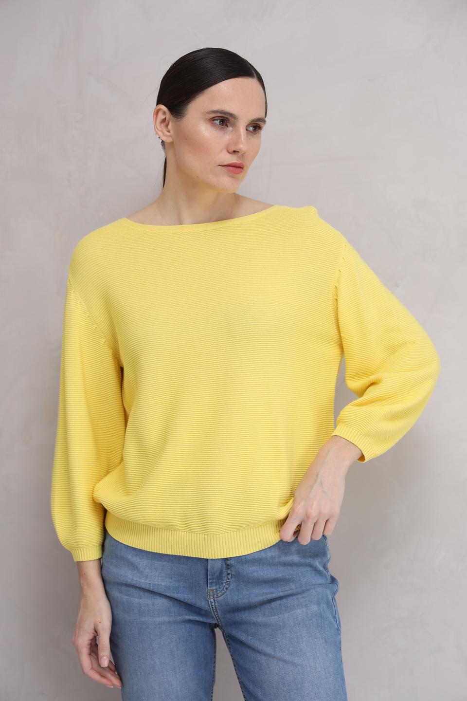 Пуловер Monari жёлтый с рукавом 3/4