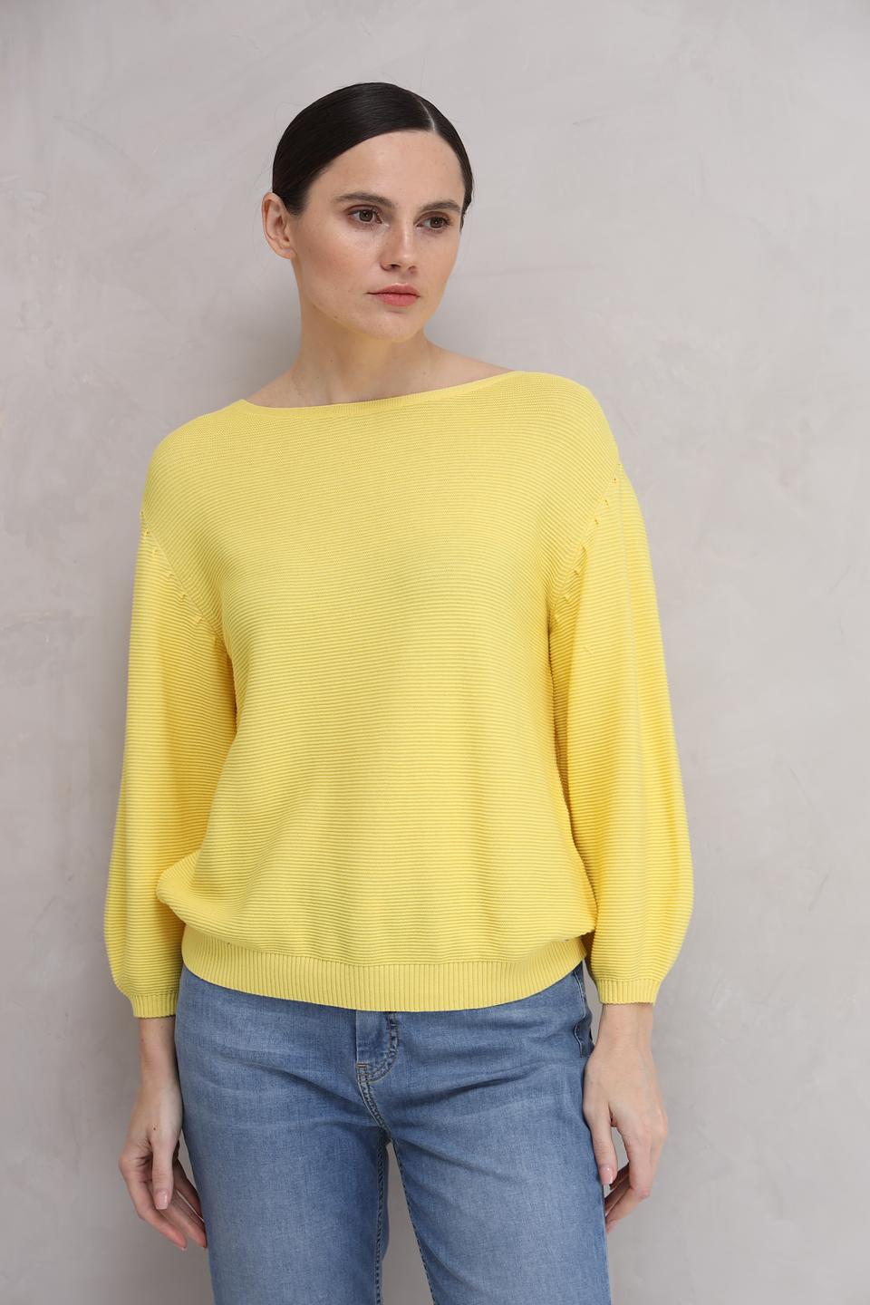 Пуловер Monari жёлтый с рукавом 3/4