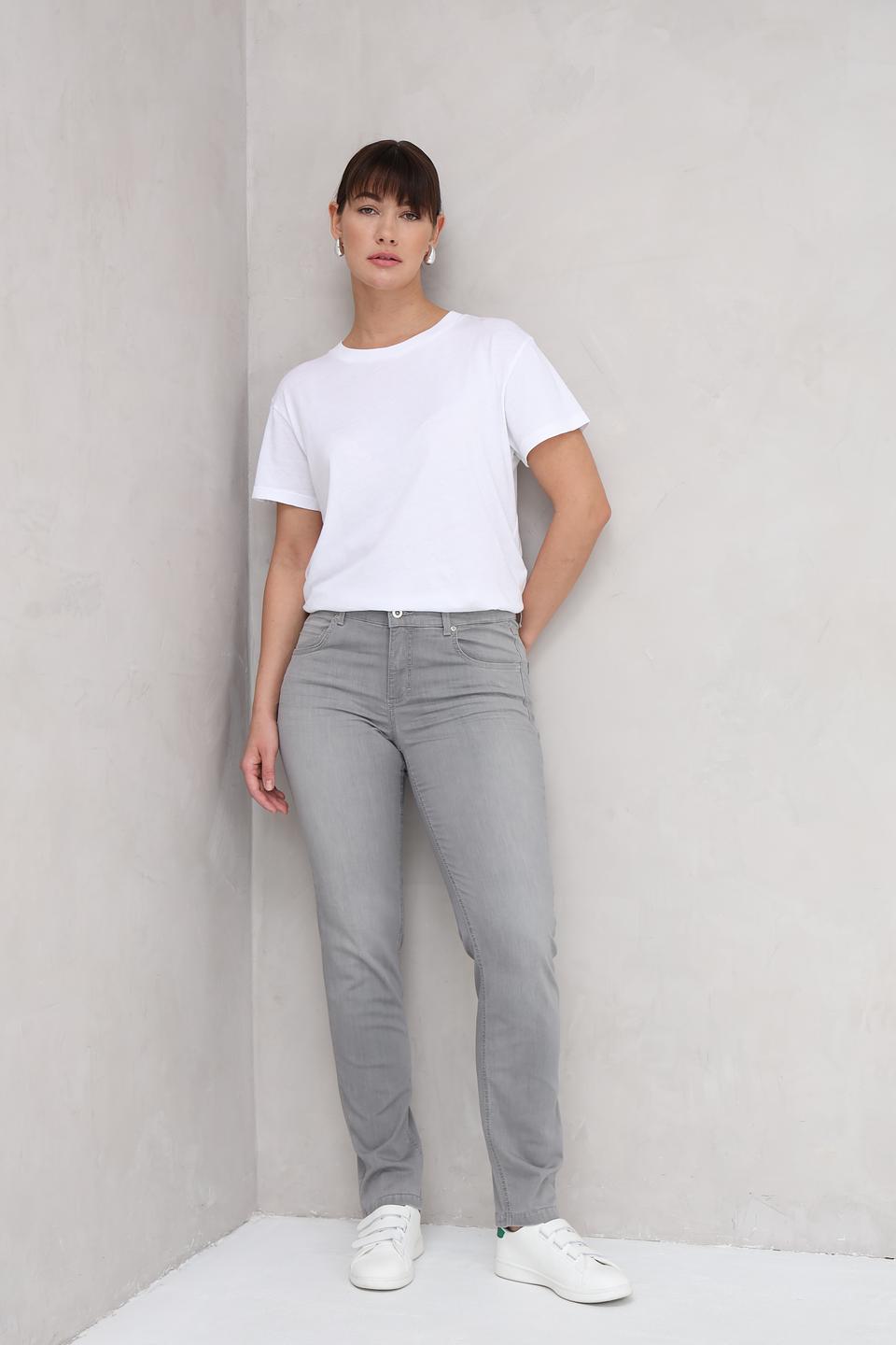 Джинсы Angels серые прямые