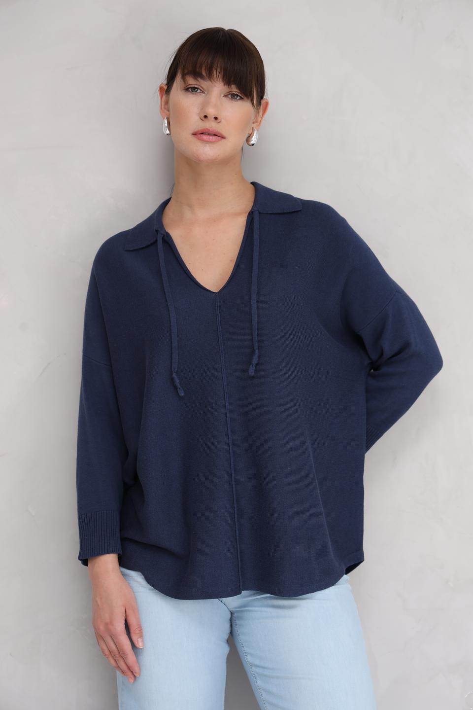 Пуловер Repeat с капюшоном синий