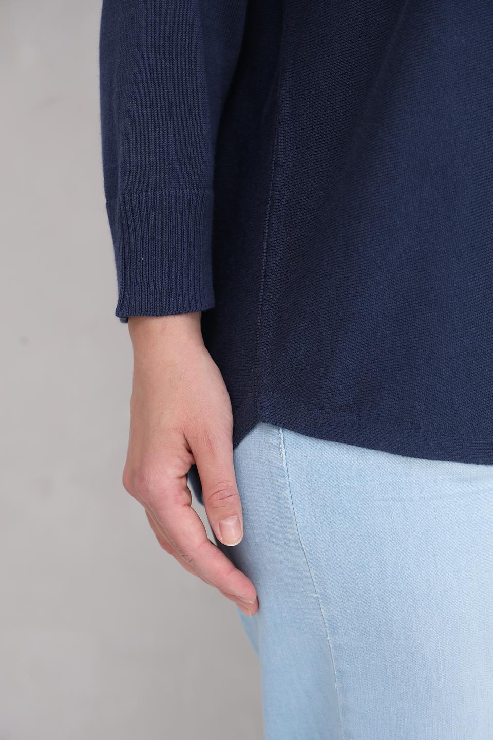 Пуловер Repeat с капюшоном синий