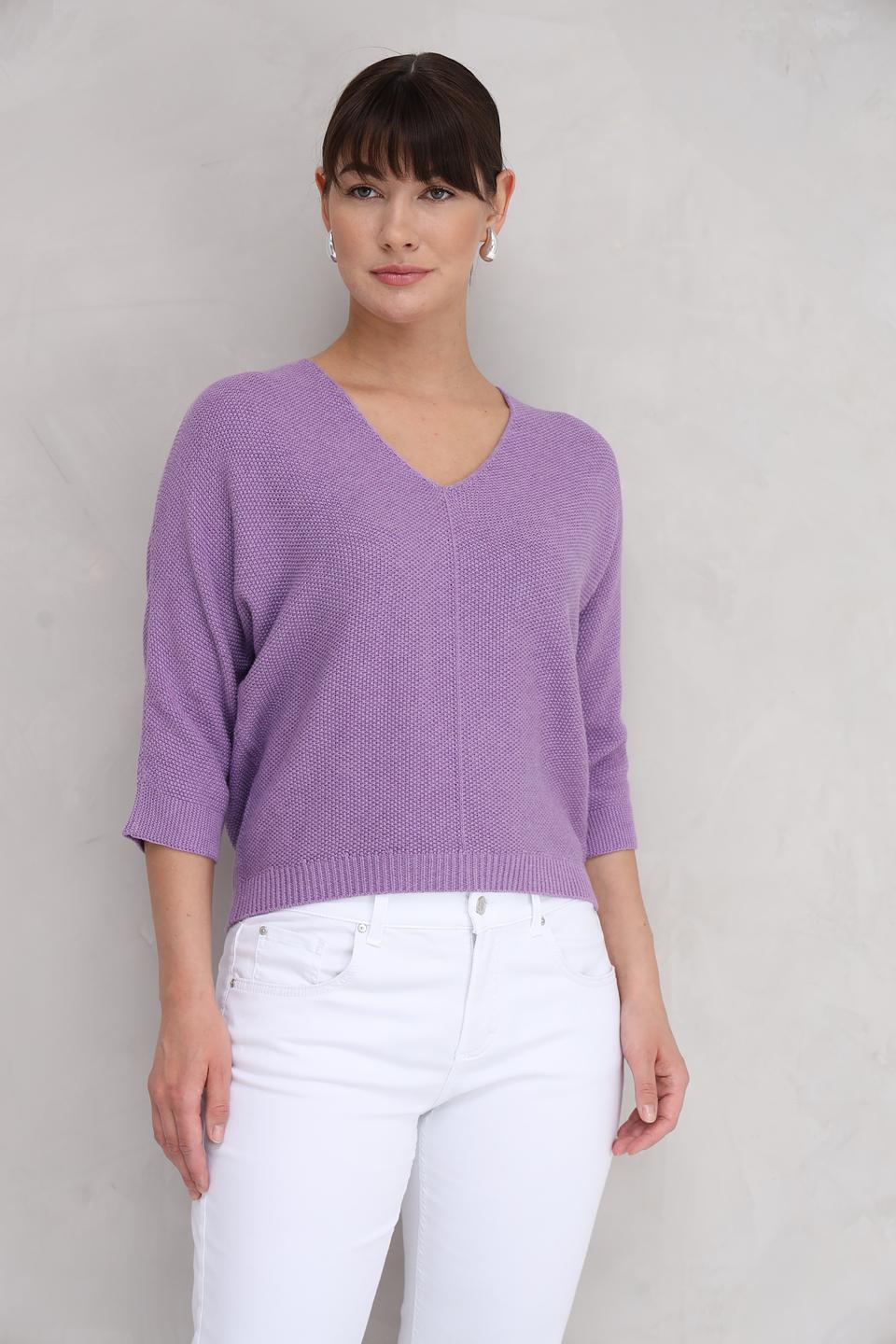 Пуловер Repeat женский лавандовый