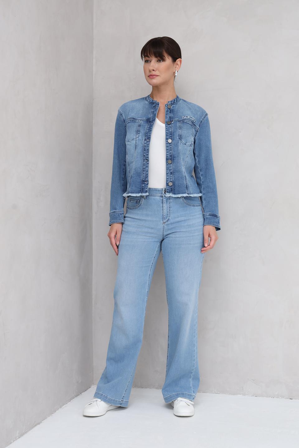 Джинсы Gardeur клеш голубой