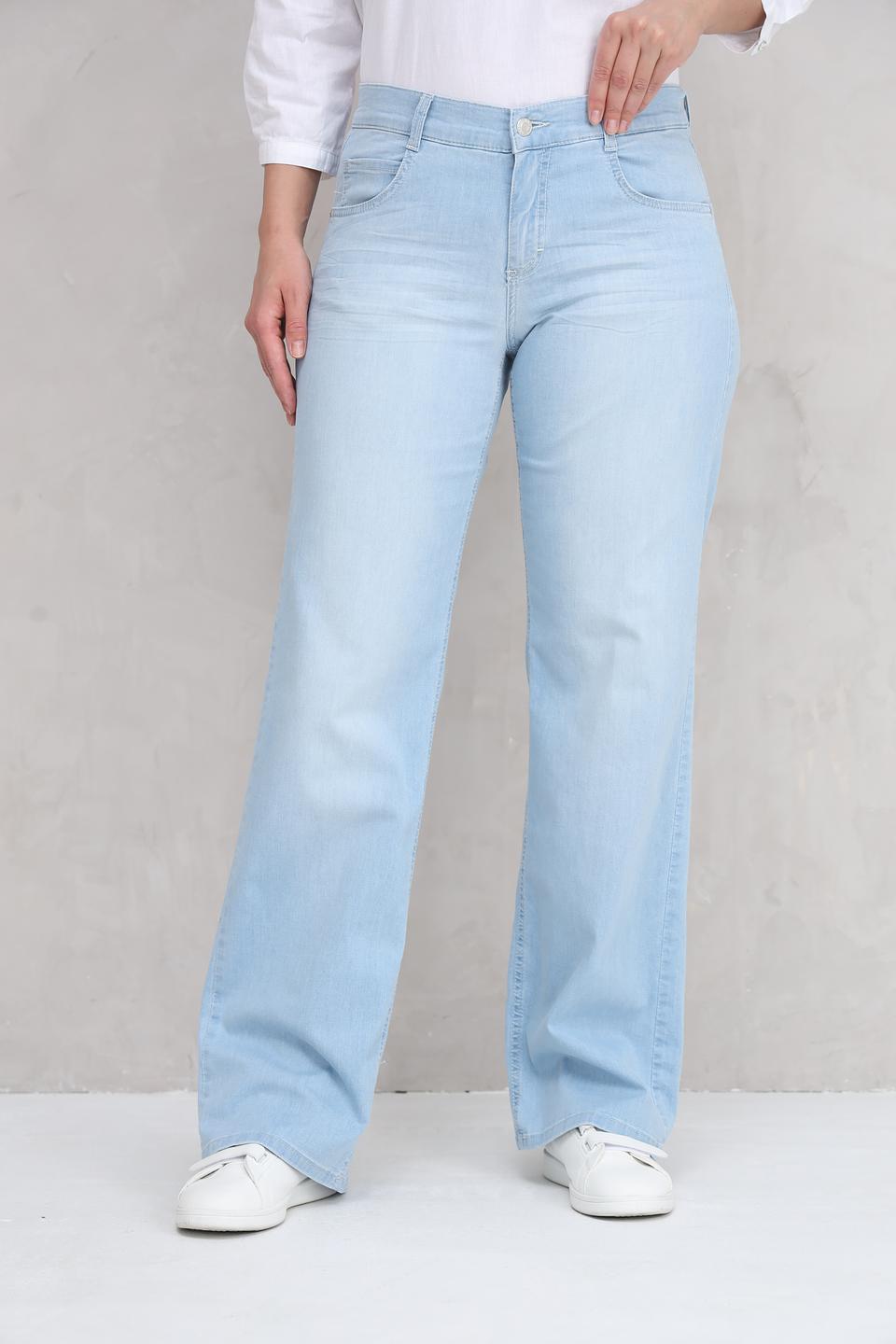 Джинсы Angels клеш голубой