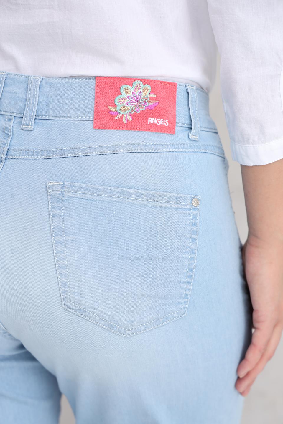 Джинсы Angels клеш голубой