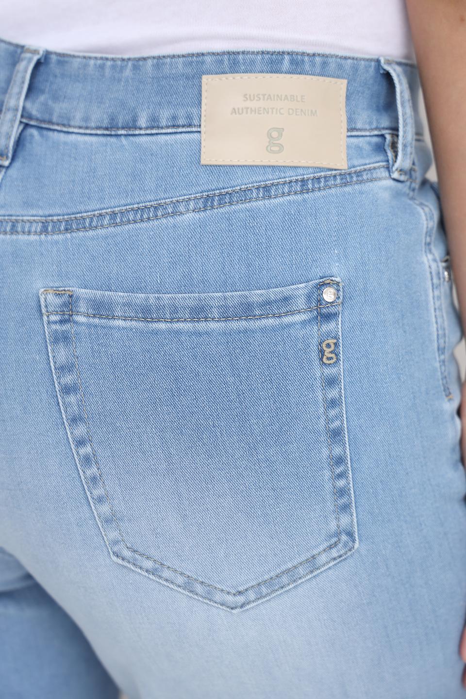 Джинсы Gardeur голубые с манжетами