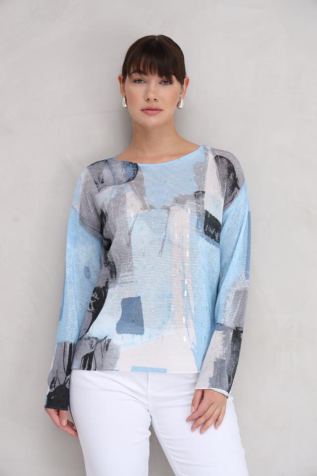 Пуловер Lecomte с абстрактным рисунком