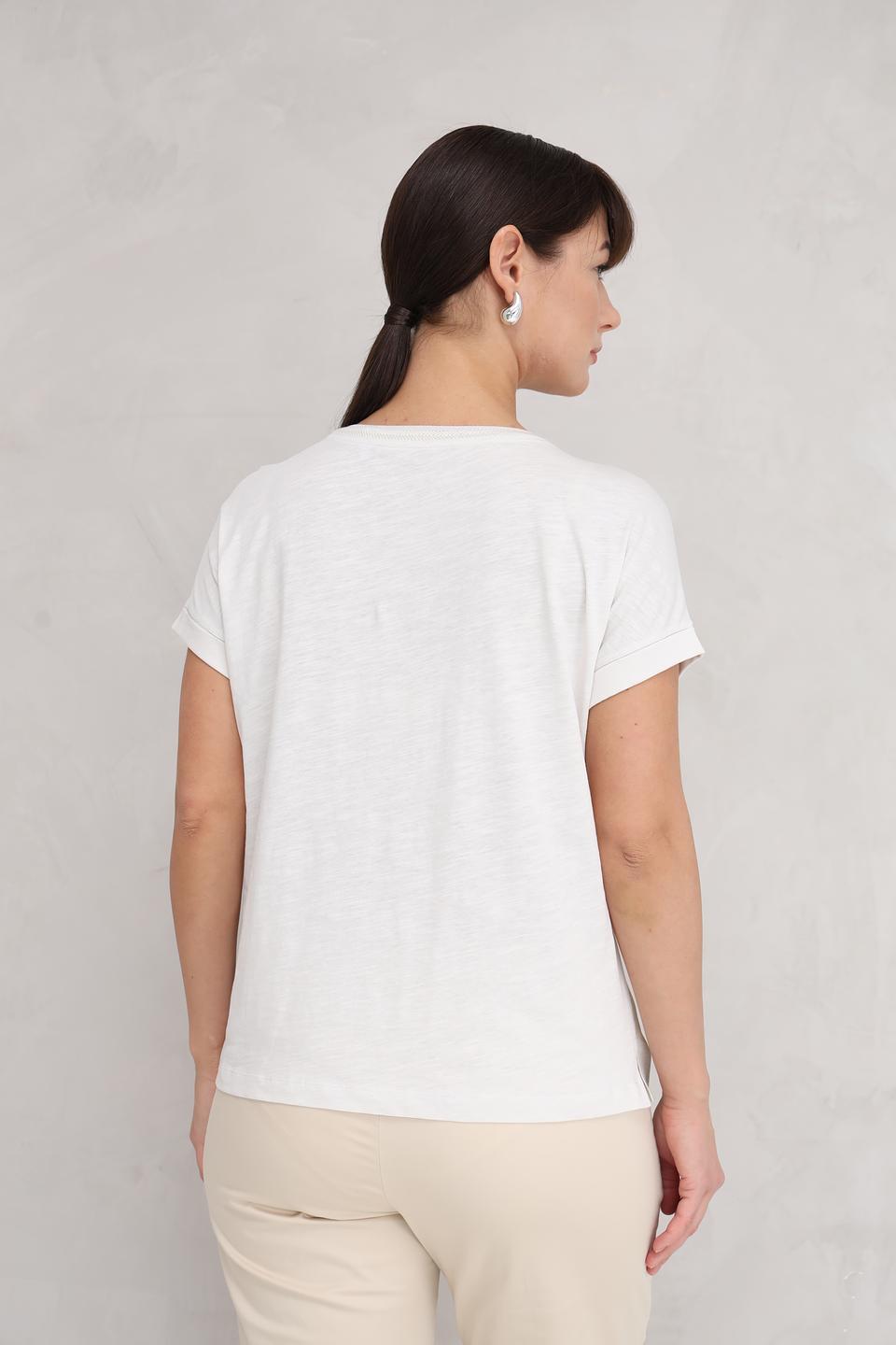 Блуза Lecomte с абстрактным принтом