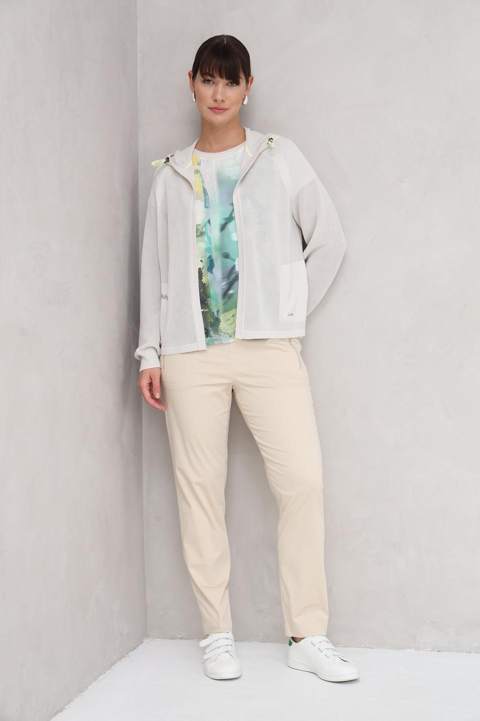 Жакет Lecomte с капюшоном светло-серый