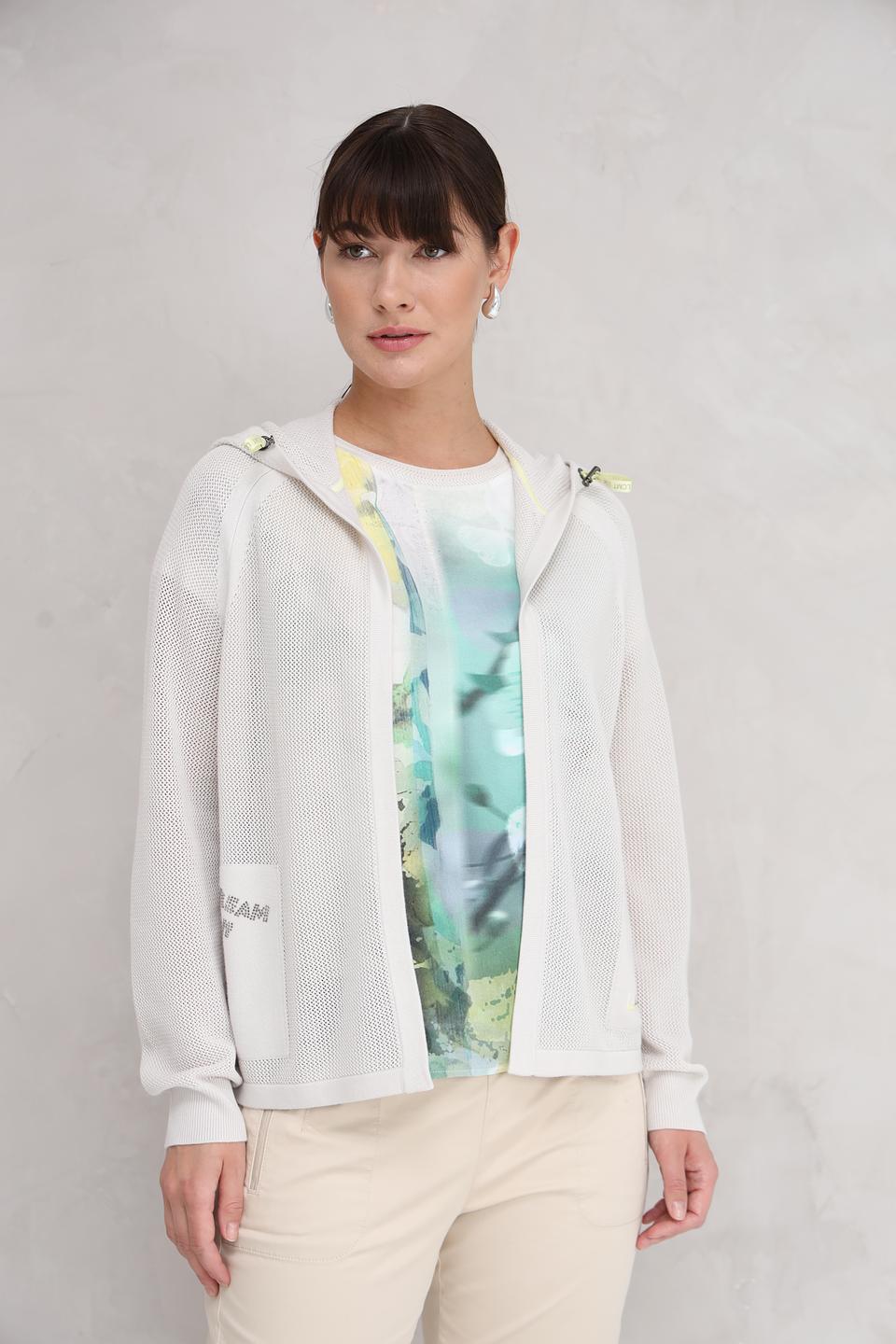 Жакет Lecomte с капюшоном светло-серый