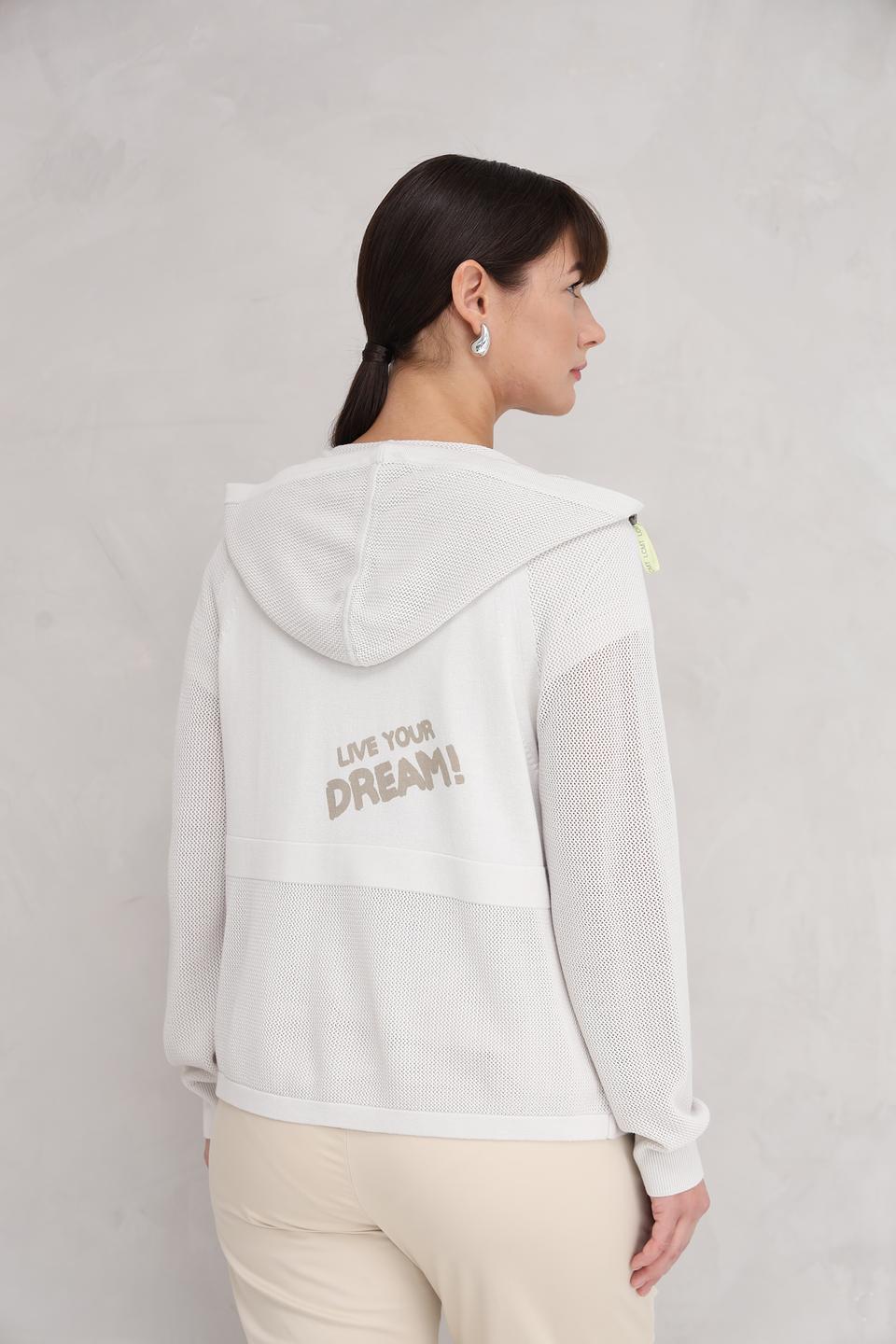 Жакет Lecomte с капюшоном светло-серый