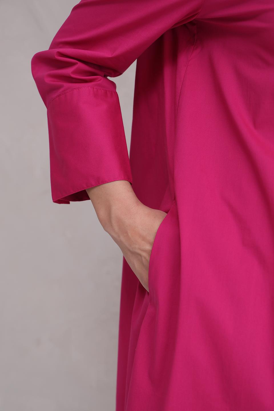 Платье рубашка Oui фуксия