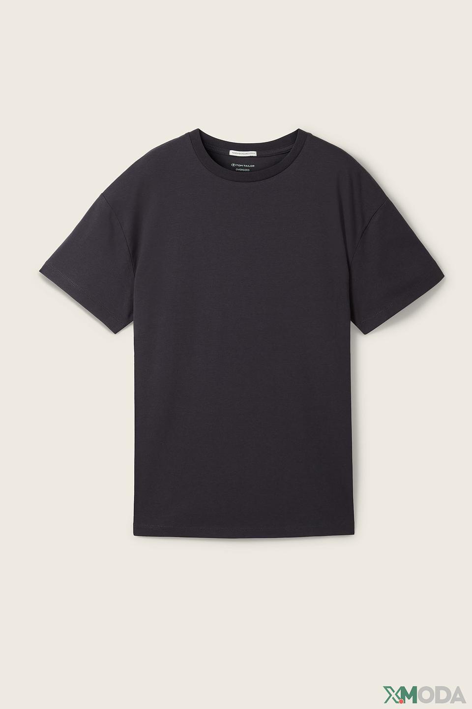 Футболка Tom Tailor с принтом чёрная