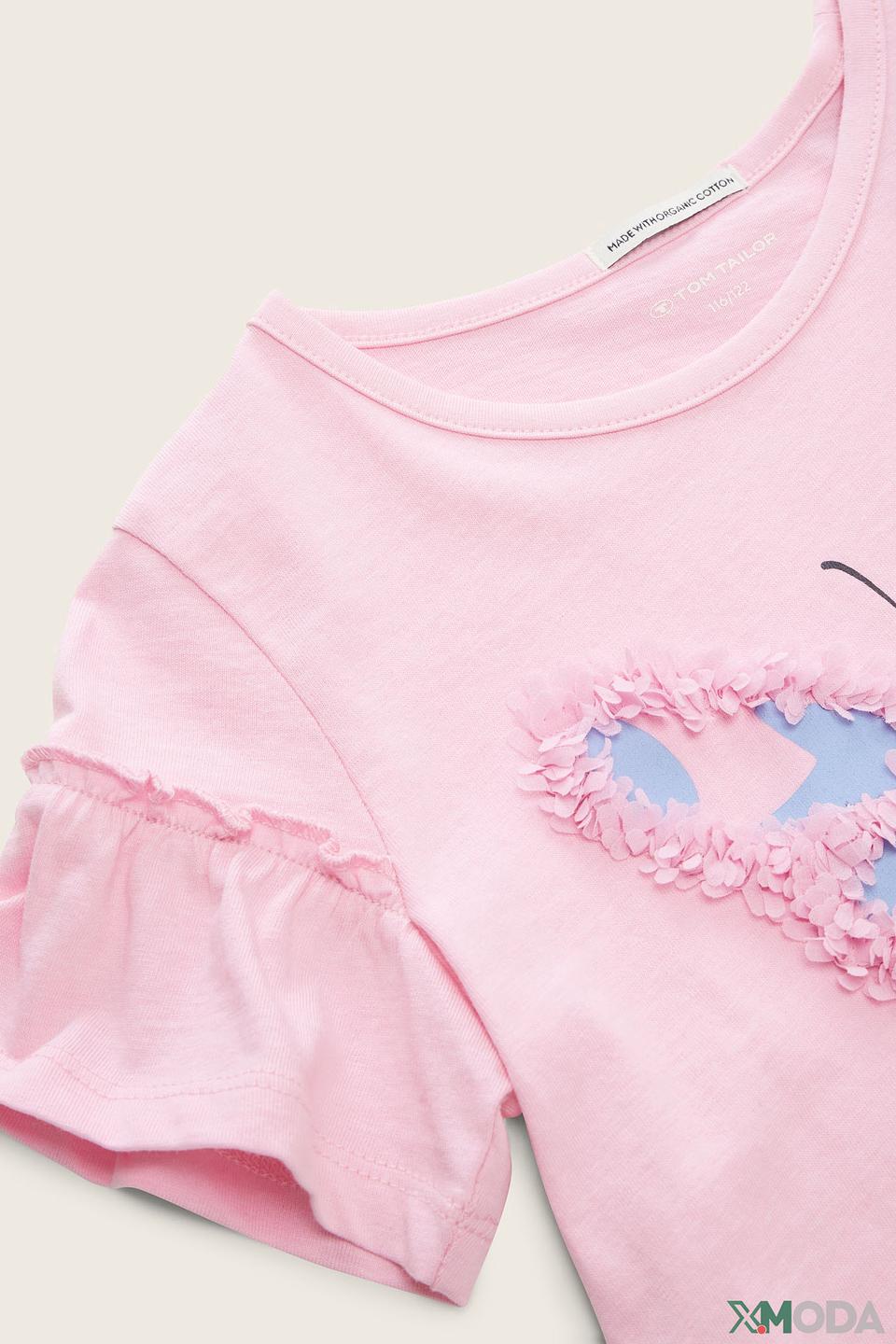 Футболка Tom Tailor дев. с бабочкой