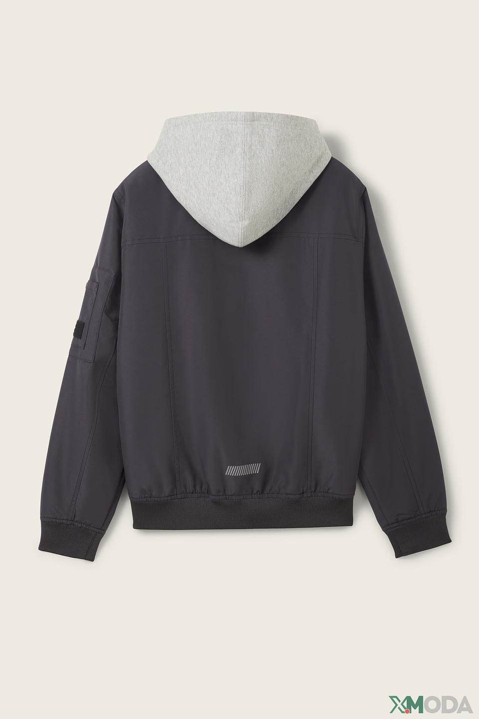 Куртка Tom Tailor с капюшоном серая