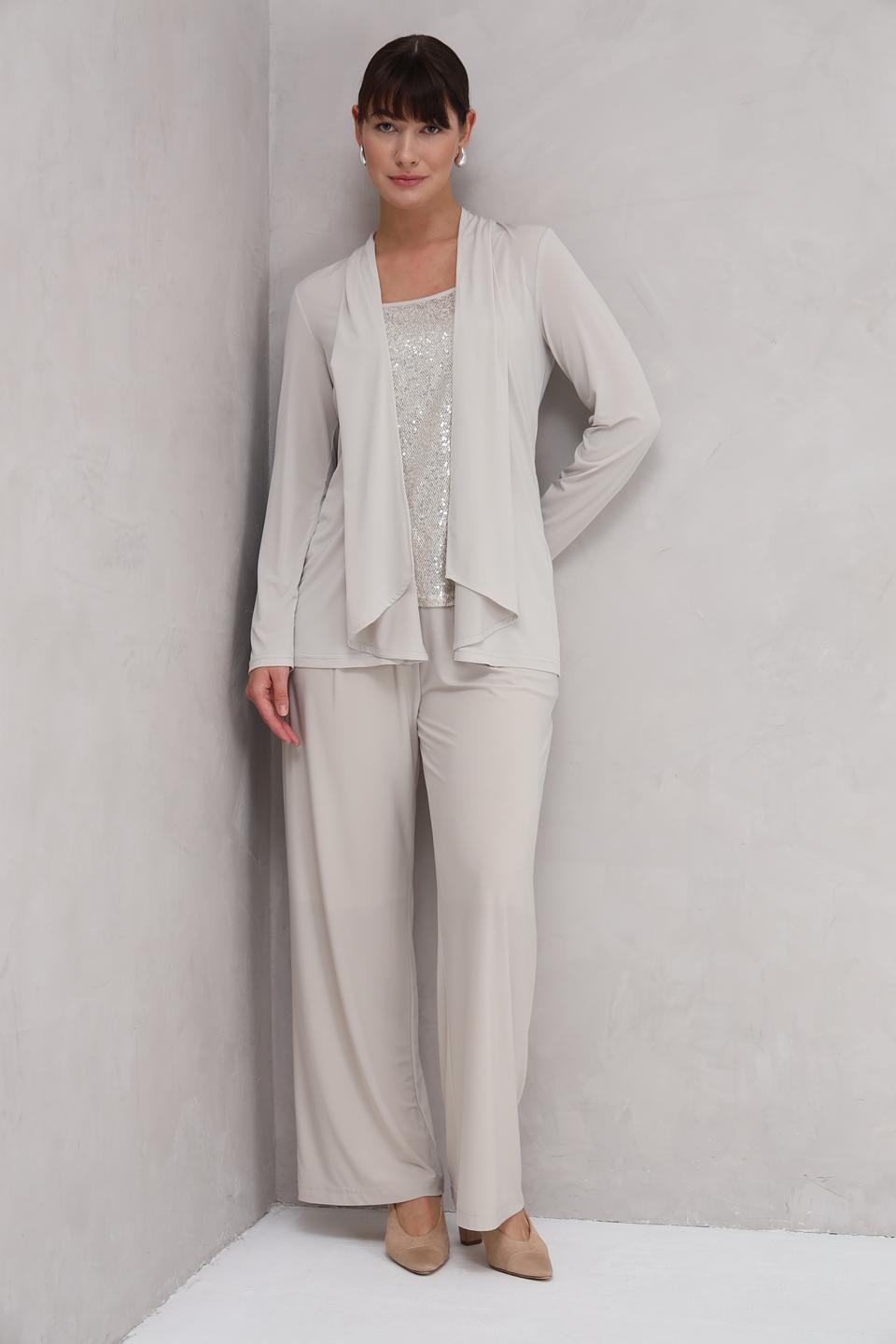 Блуза SE Stenau бежевая с запахом