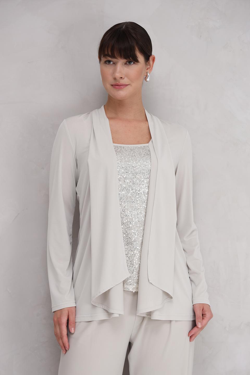 Блуза SE Stenau бежевая с запахом