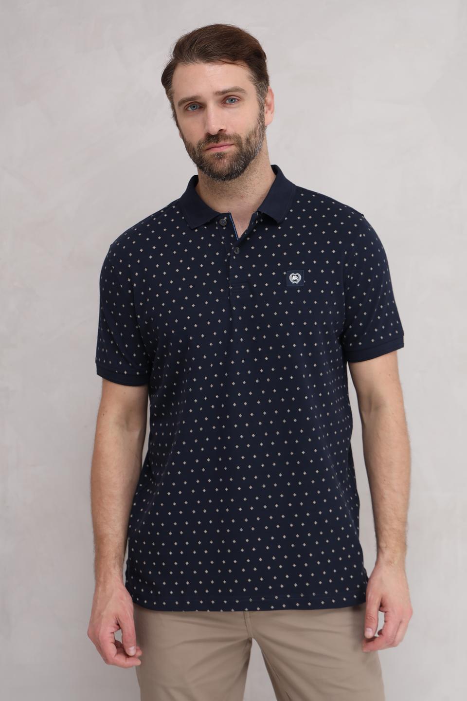 Поло Lerros с принтом в горошек