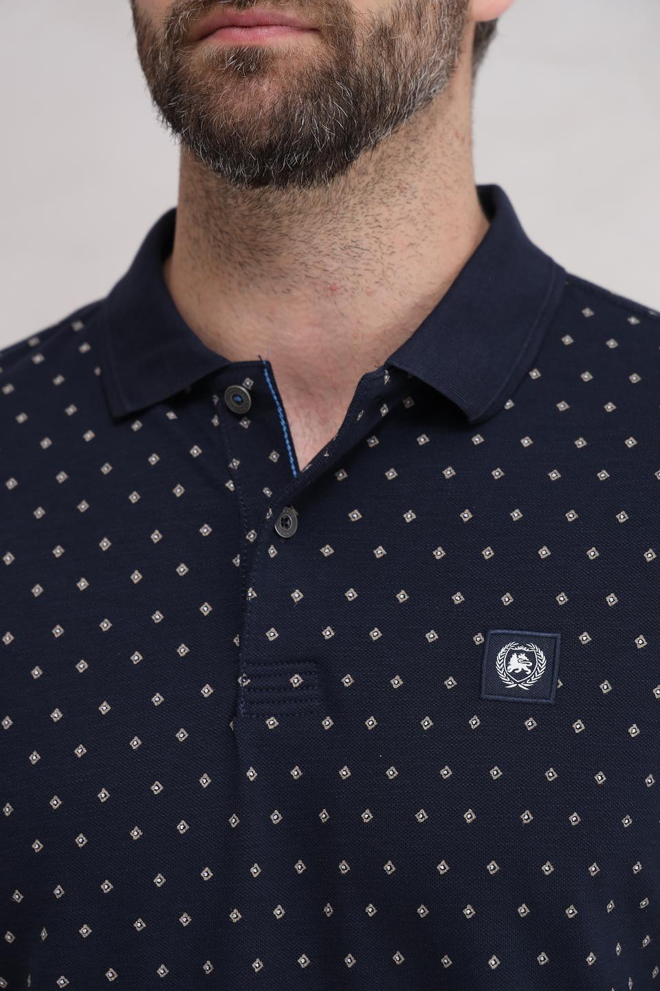 Поло Lerros с принтом в горошек