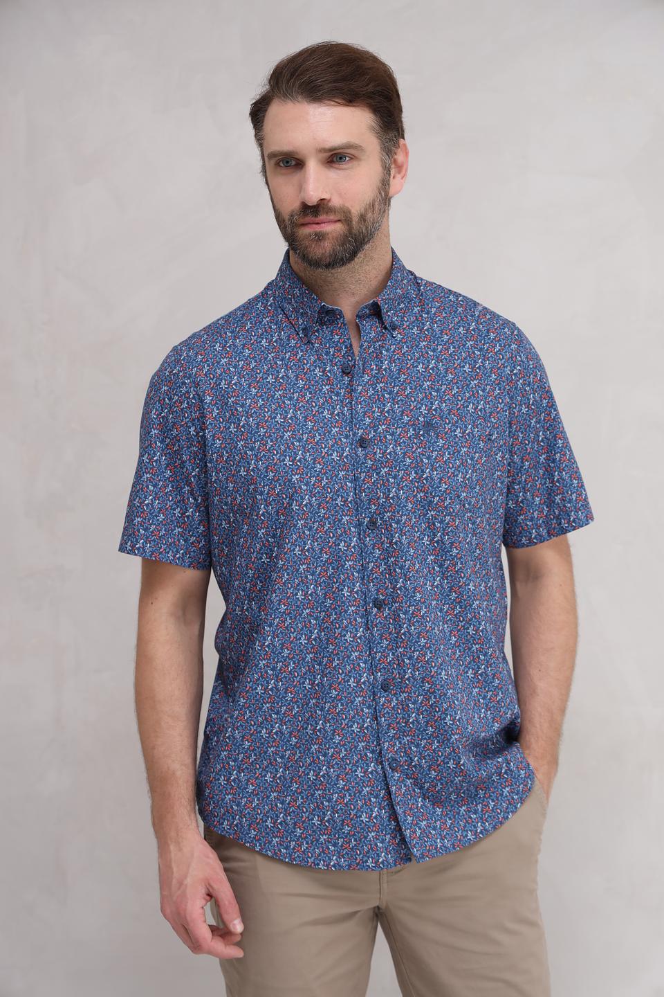 Рубашка кр Lerros с цветочным принтом